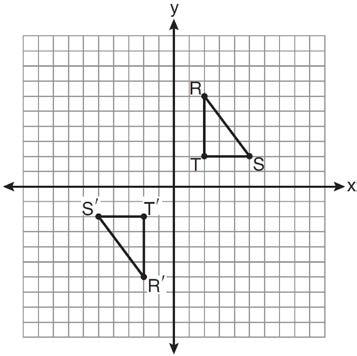 22 As shown on the graph below, R S T is the image of RST under a single transformation. 26 When ABC is dilated by a scale factor of 2, its image is A B C. Which statement is true?