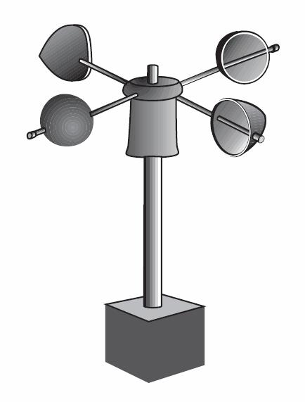 Which weather variable is measured by this instrument? 1) wind direction 2) air pressure 3) wind speed 4) amount of rainfall 33. A barometric pressure of 1021.
