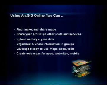 ARCGIS ONLINE Find, make, and share maps Share your ArcGIS data and services Create webmaps for apps, websites, and mobile