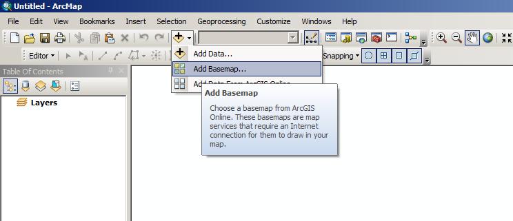 ARCGIS ONLINE BASEMAPS ready-to-use basemap layers that you can add directly