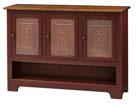 12½ d x 33 h #117WD Triple Hall Cabinet