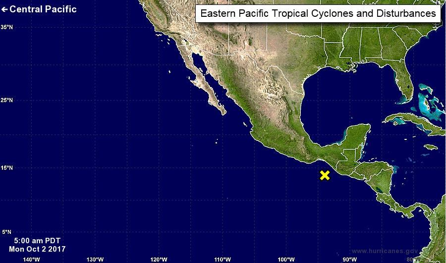 Tropical Outlook Eastern Pacific Disturbance 1 (As of 5:00 a.m.