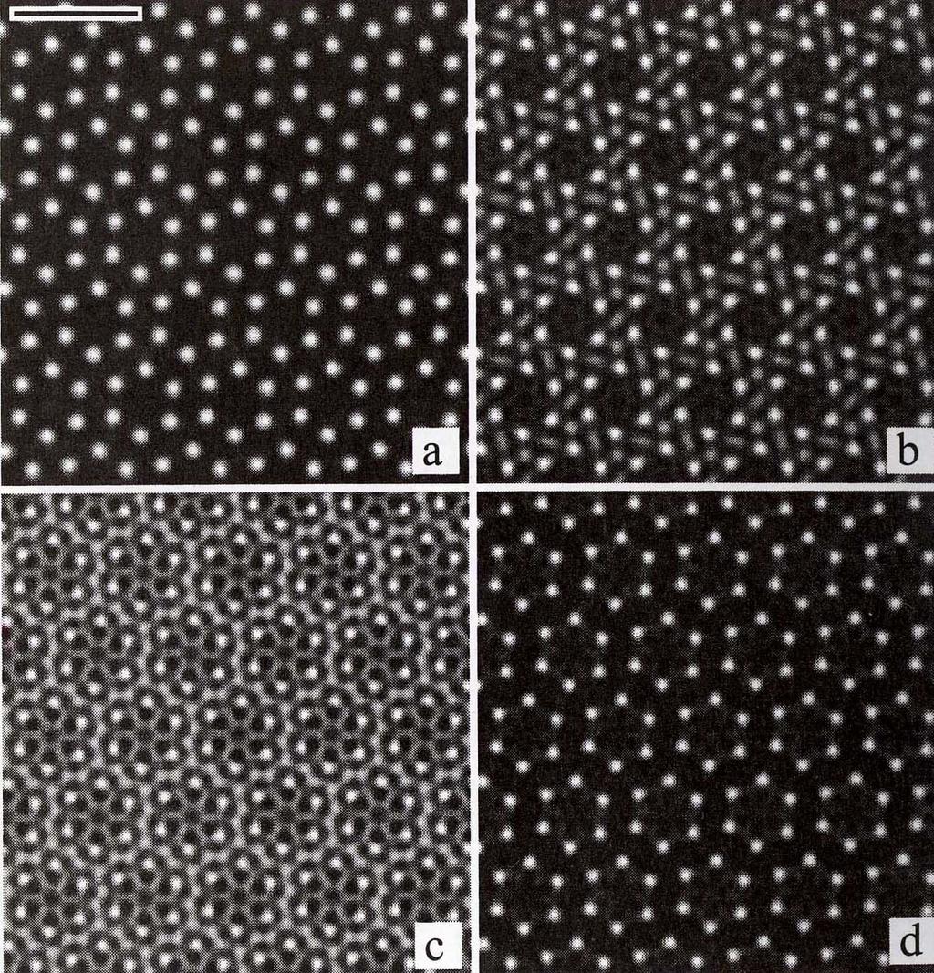 1 nm Simulated HRSTEM defocus series of silicon nitride (β-si 3 N 4 ), 5 nm thick at 00 Kev.