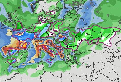 Europe/FSU Spain/Morocco Rains Likely to Return Next Week Aiding Wheat 1-5 Day GFS Precip Fcst Wheat Area Outlined Europe Wheat/Rapeseed: Showers favored N. Germany, W. Poland, and W.