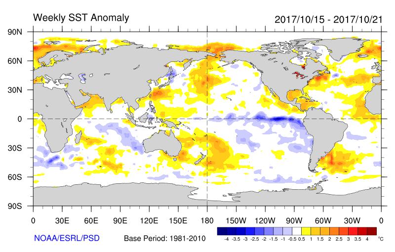 Global SST Anomalies Not much of a