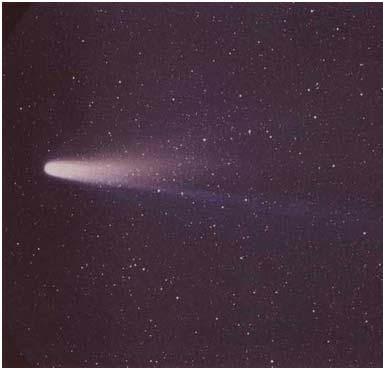 Orbital period = 76 years Comet