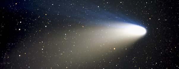 Comets Comets are some of the most dramatic objects in the solar system. They move slowly across the sky, trailing a bright tail. Then their light fades.