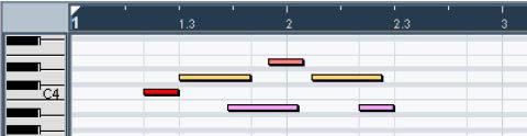 Applying quantize There are several ways to apply the quantize: The standard method is to select Over Quantize from the MIDI menu (or using a key command, [Q] by default).
