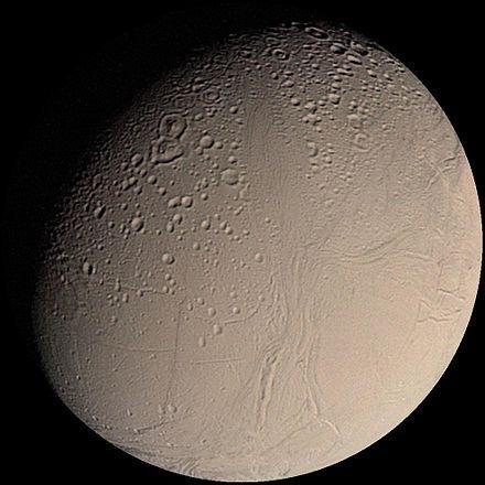 Smoothness suggests that ice in Enceladus southern regions is