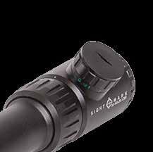 ILLUMINATION CONTROL The Sightmark Core SX Crossbow and 10-40x56 CBR Riflescopes. The 10-40x56 CBR is equipped with both red and green illumination.
