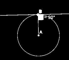 Axiom: A tangent to a circle is perpendicular to the radius at