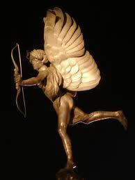 A. Eros God of love Sometimes seen as the son of Ares and Aphrodite Carried