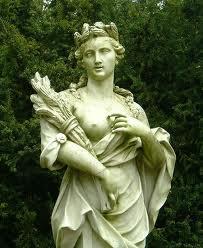 A. Demeter One of the 6 children of the Titans, Cronus and Rhea Goddess of agriculture Associated with grain and the harvest Zeus sister