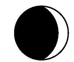 74. The diagram below represents the Moon in its orbit, as viewed from