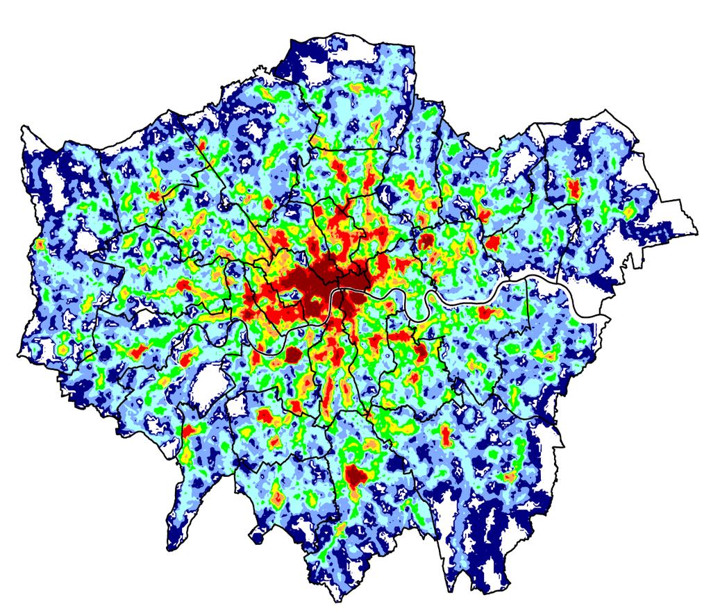 Public Transport Accessibility Levels (PTALs) are our simplest measure of connectivity For any location in London PTALs combine walk times and service wait times to give a measure of connectivity to