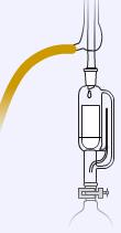 Soxhlet Extraction - The condensing solvent falls into the chamber in which the thimble is placed - Eventually the