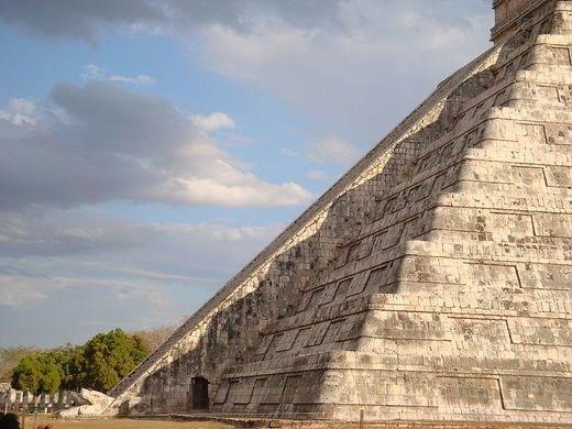 All cities were designed around a central area where the pyramids,