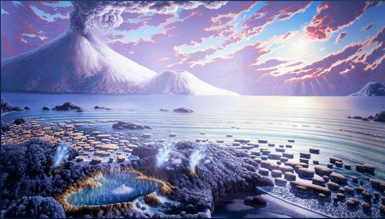 Primitive, Simple Life Forms Earth s crust cools and plate tectonics forms.