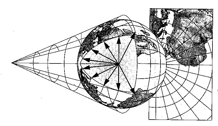 the map projection it represents: 26.
