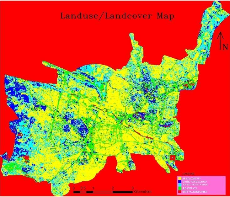 VI. The Land Use/Land Cover Map Most conventional definitions have land cover relating to the type of feature on the surface of the earth such as rooftop, asphalt surface, grass and trees.