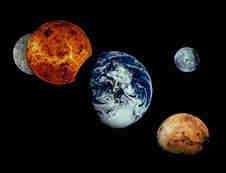 Terrestrial planets The first four are Terrestrial Planets which are set apart because they are