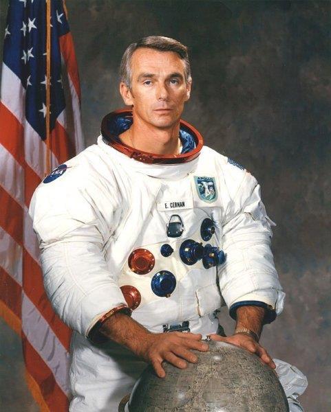 Commander of Apollo 17, was the last person to set foot