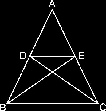 Q.7. D and E are points on sides AB and AC respectively of ABC such that ar (DBC) = ar (EBC). Prove that DE BC. Sol.