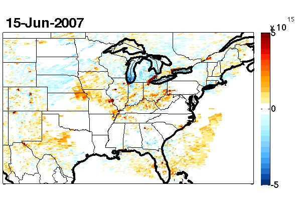 June 15, 2007: Friday The high pressure system contributing to the eastern U.S.