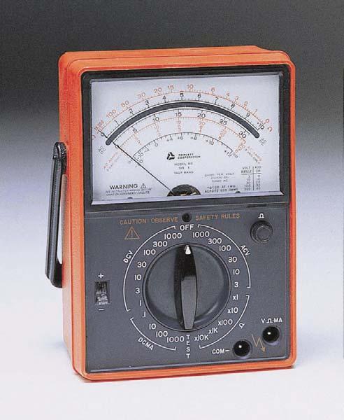 Analog meters An analog multimeter is also called a VOM (voltohm-milliammeter).