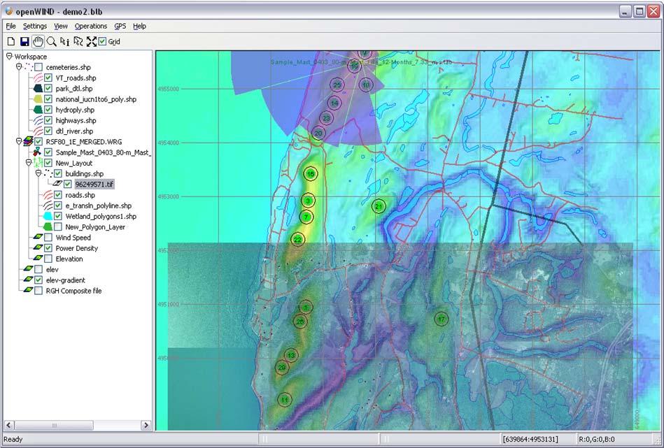Energy Assessment and Project Design Wind Farm Design and Optimization Software Flexible: