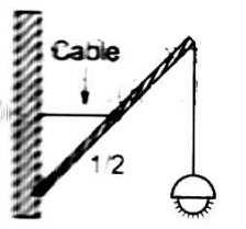 In order to make the rope perfectly horizontal, the force applied to each of its ends must be 4 a) Less than w b) Equal to w c) Equal to