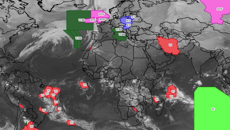 aromatherapy - professional Sigmet Overlay The Sigmet Layer consists of graphical boxes highlighting areas of adverse weather across the globe with data from various official meteorological agencies