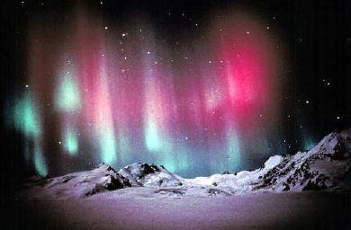 -we see the northern (aurora borealis) and southern (aurora australis)