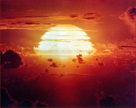 Hydrogen Fusion Powers the Sun Largest bomb USA made was 15 Megaton Bikini Atoll blast 1954 Nuclear