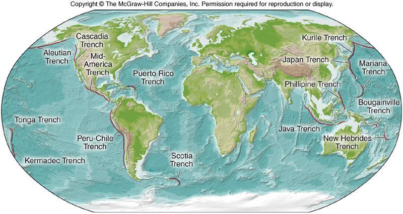 Most active volcanoes are found near convergent plate boundaries.
