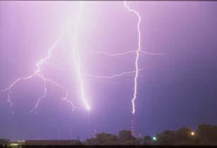Lightning (ground to cloud lightning) Lightning (ball lightning)
