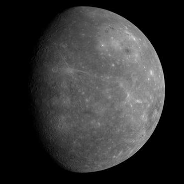The Terrestrial Planets The first planet we see as we leave the Sun is Mercury. It is small and covered with craters. Mercury looks a lot like Earth s Moon. And like the Moon, it has no air.