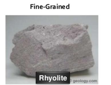 Fine-grained texture a) Rapid cooling of