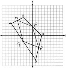 ID: A 37 ANS:. PTS: 4 REF: 081337ge STA: G.G.40 TOP: Trapezoids 38 ANS:.. Since both opposite sides have equal slopes and are parallel, MNPQ is a parallelogram.