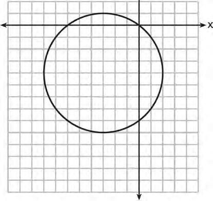 Geometry Regents Exam 081 10 In the diagram below of DAE and BCE, AB and CD intersect at E, such that AE CE and BCE DAE. 1 What is an equation of the circle shown in the graph below?