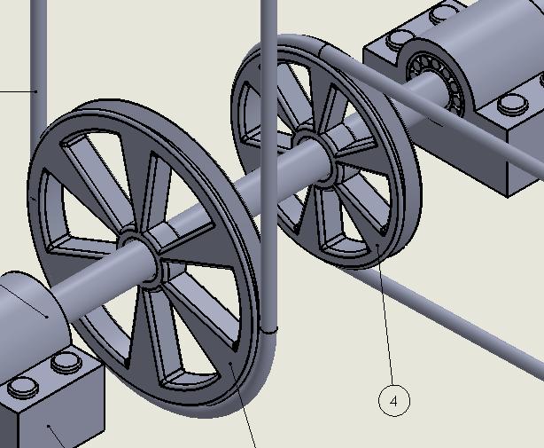 Figure : Areas where the tolerances need to be applied Conclusions In order for the shaft to withstand the loads exerted by the applied forces on the pulleys, the material of the shaft had to be