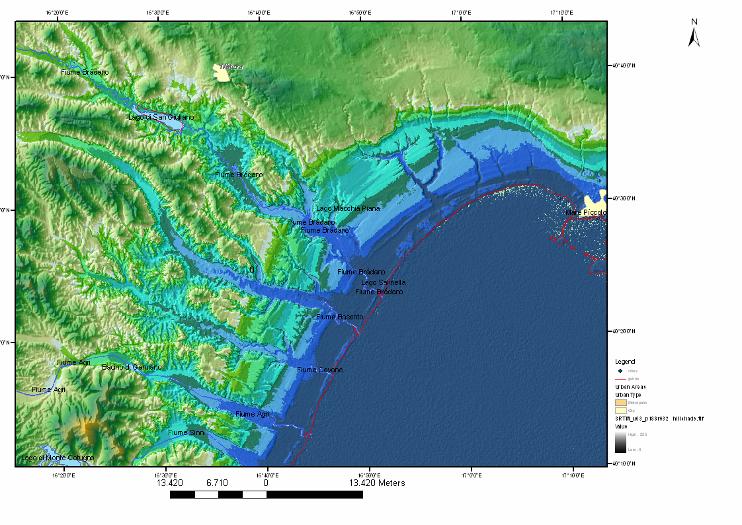 Inundation and Run-up of Tsunami Waves in the the Bay of Taranto /South Italy?