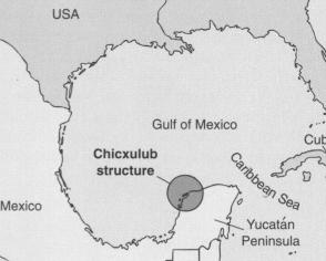Impact Site: Chicxulub Location of Chicxulub