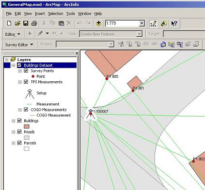 Figure 6 3.2.2.1 GIS Feature Linking GIS features are linked to survey points within the edit environment.