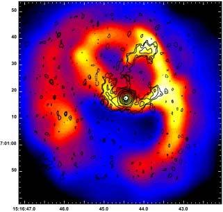 Chandra Image of Abell 2052 Contours show Hα emission (Blanton et al.