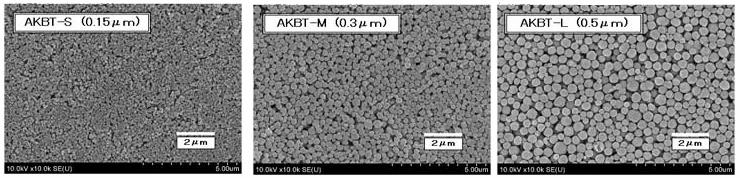 BESPA AKBT [Alkoxide method barium titanate] BESPA AKBT [Alkoxide method barium titanate] CAS No. 12047-27-7 BESPA AKBT is barium titanate (BaTiO 3 ) synthesized by the alkoxide method.