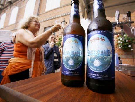 "Global Warming Beer" Taps Melted Arctic Ice (UPDATE) The brewery filed for bankruptcy in Aug 2008 The Greenland Brewhouse is the world's first Inuit