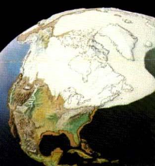 Maximum Extent of Glaciation 18,000 years ago