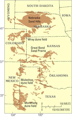 The Long View- The Last 20,000 yrs on the Great Plains Distribution of mostly stabilized