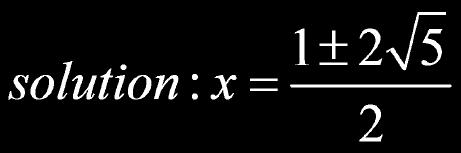 method: Solve (2x - 1)² = 20 using the square root method.